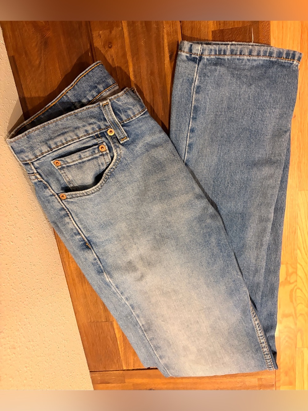 Levi's Light Blue Straight Leg Jeans